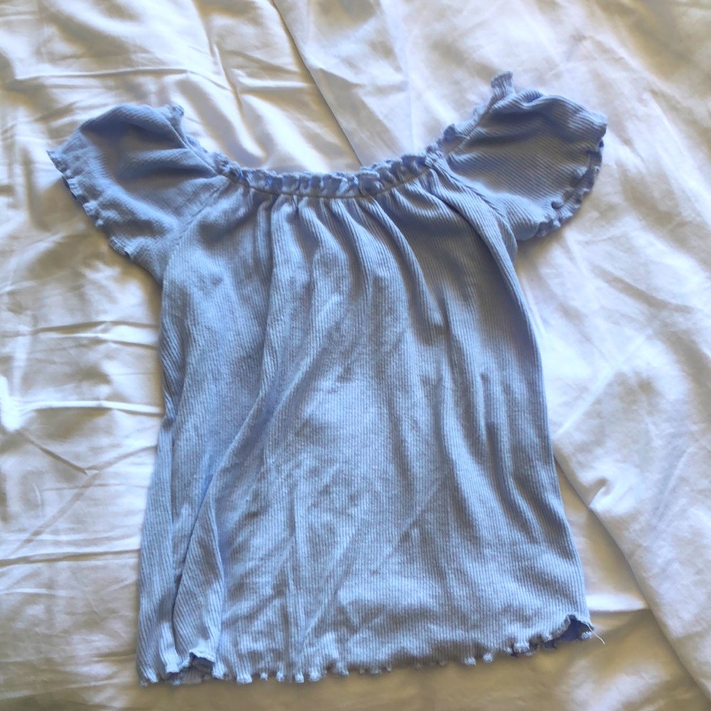 Off the shoulder crop top